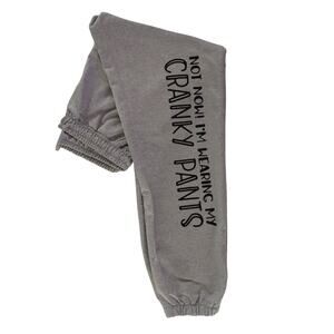 Lightweight gray pull on cranky pants size medium